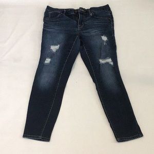 Massimo Dark Blue Mid Rise Jeggings, Size 8/29S